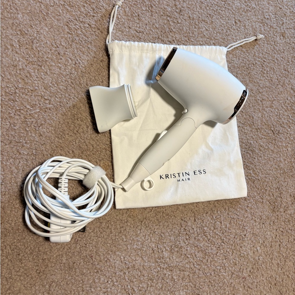 Kristin Ess White Compact Hair Dryer - White